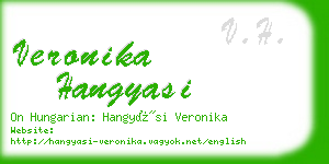 veronika hangyasi business card